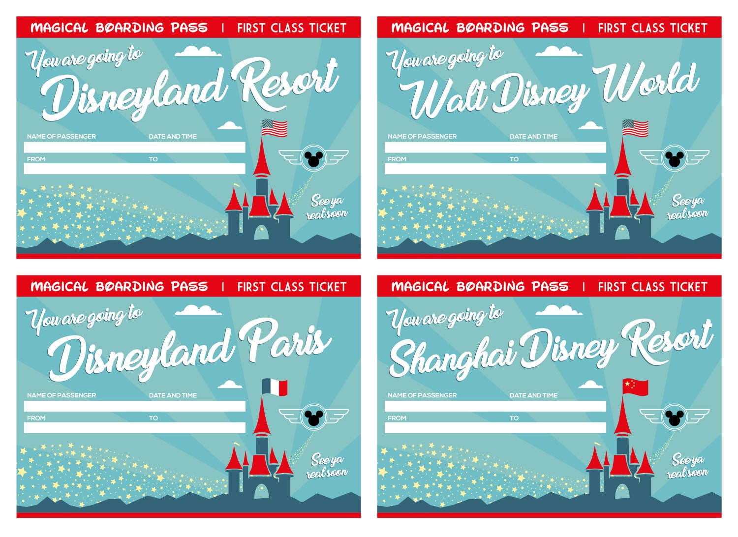 Disneyland Paris Printable Tickets