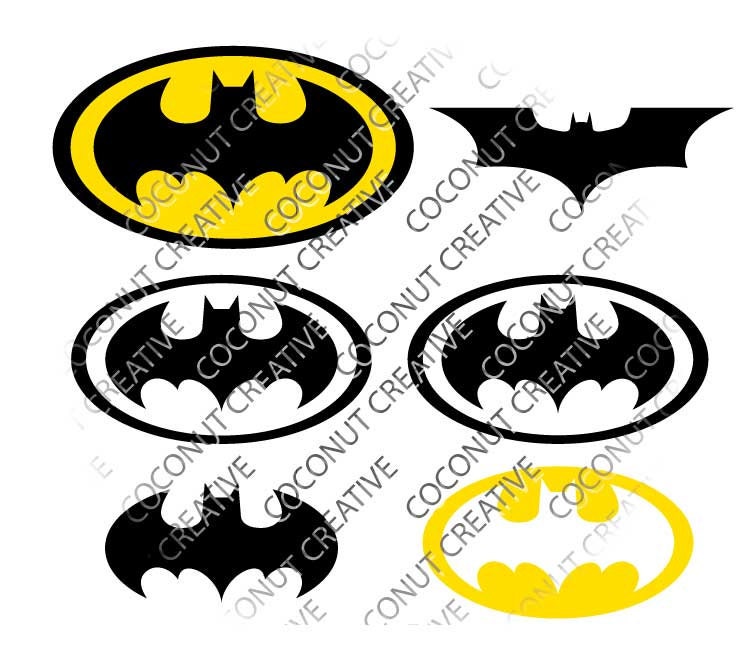 Download Batman Bat Logo svg dfx jpg jpeg eps layered cut cutting files