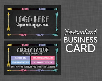 Lularoe Business Cards | Chalkboard | Black Lularoe | Personalized