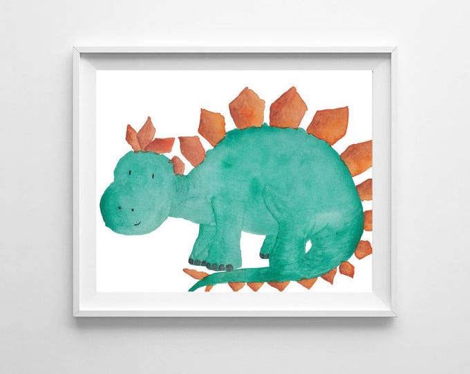 Dinosaur nursery prints, colorful wall art, Dinosaur print, Toddler room decor, baby nursery decor, dinosaur decor, watercolor prints DINO
