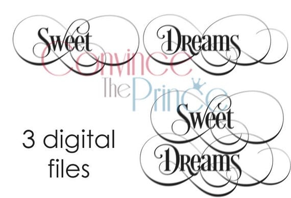 Download Sweet Dreams SVG cutting file jpg cameo cricut bedroom ...