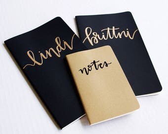 Custom Notebook (Journal, Hand Lettered, Custom Journal, Personalized Notebook, Personalized Journal)