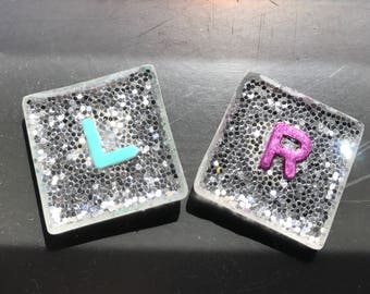 Silver Glitter Xray Markers Customized w/Initials