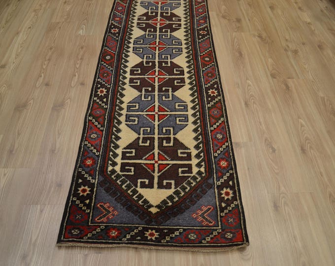 Runner rug,Oushak Rug,Turkish Rug,Vintage Rug,Area Carpet, Anatolian Rug, Low Pile Rug, Home and Office Rug,8'56''x2'26'', Handwoven Rug,Rug