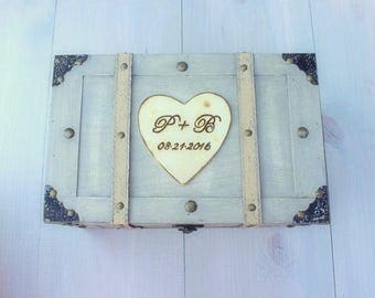 Wedding Card Box Wedding Card Holder Vintage Card Box Rustic Wedding Card Box ( LARGE)
