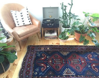 3'7"x6'11" Vintage Persian Rug