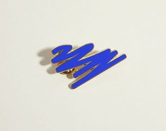 Blue Enamel pin brooch enamel pin