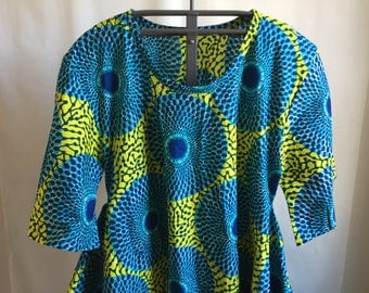 Pennyroyal Patchwork Shark Bite Dress