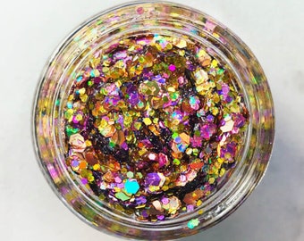Rose Gold Glitter • Festival Glitter • Glitter Makeup • Chunky Cosmetic Glitter | Dance - Eyes, Lips, Face | Face Paint Glitter