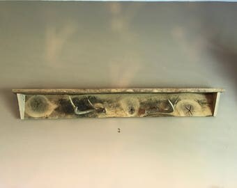Barnwood Gun Rack Shelf, woodlands, hinting, reclaimed, antlers , deer, buck