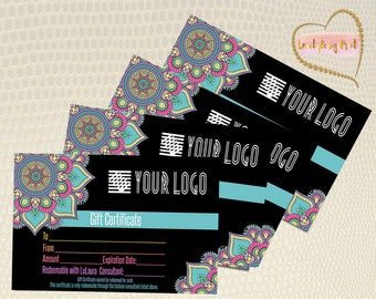 Mandala Gift Certificate, Surprise gift, Certificate,Printable Bucks,Cash, Certificate surprise,Printable Business , Pop Up Shop Cards