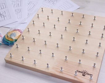 Geoboard, 7x7 geoboard, Montessori toddler toys, Montessori geoboard, Rubber Band Geoboard, Pin board, pin board, Rubber band board