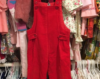 60s Corduroy Overalls 18/24 Months