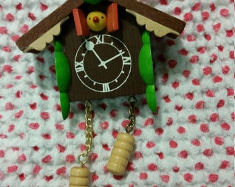 tiny cuckoo clock ornament
