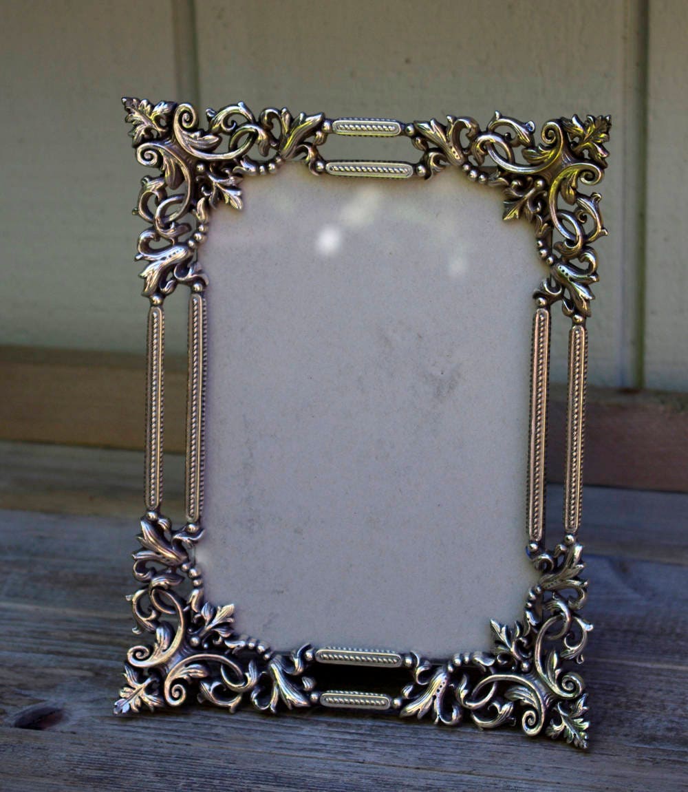 Vintage Ornate Silver Metal Frame from AppleberryCottage on Etsy Studio