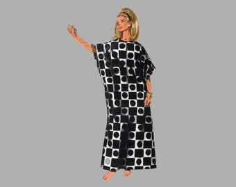 1960s Cover-Up pattern, Butterick 4889, All sizes, Bust 31 1/2 - 40, Cover up 2 Lengths, Easy sew pattern, Long caftan, Long MuuMuu