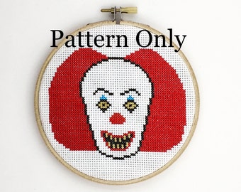 Items similar to Pennywise the Dancing Clown Cross Stitch PDF Pattern ...