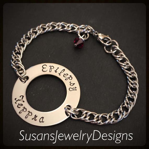 Medical Alert ORing Bracelet stainless steel bracelet & 1