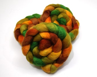 BFL Wool Roving - Hand Dyed Roving (Combed Top) - Felting or Spinning Fiber