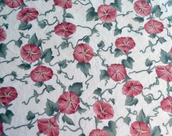 Vintage Fabric - Morning Glory Vine Flowers - By the Yard