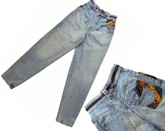 80s Vintage Denim Jeans High Waisted Jeans Womens CHIC Jeans