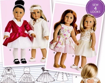 American Girl Clothes Pattern, 18 inch Doll Clothes Pattern, AG Doll Clothes Pattern, Simplicity Sewing Pattern 8280