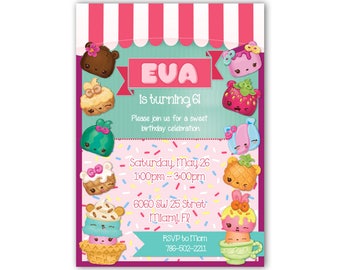 Num Noms Birthday Party Digital Invitation