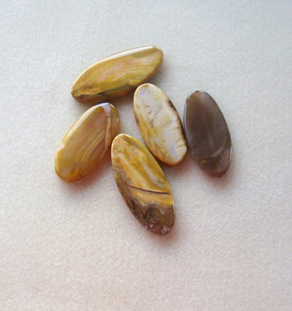 Golden Yellow Agate Pendants Jewelry Making Focal Bead