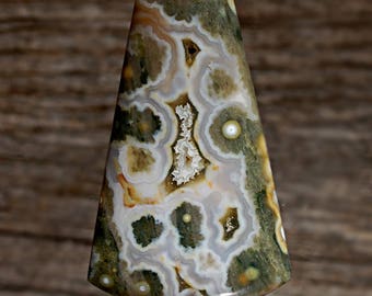 Ocean Jasper Cabochon, Designer Cabochons Handmade by MagicStones.