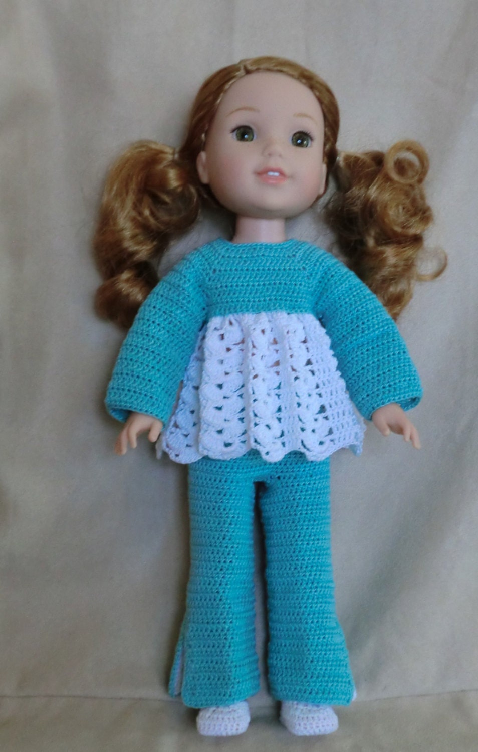 WW 5 Pants Set Crochet pattern for Wellie Wisher Dolls