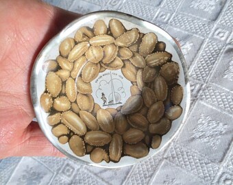 Vintage Mr Peanut dish, New York Worlds Fair 1939, small tin dish, collectible souvenir, Art Deco tin litho, NY peanut dish, Jackpot Jen