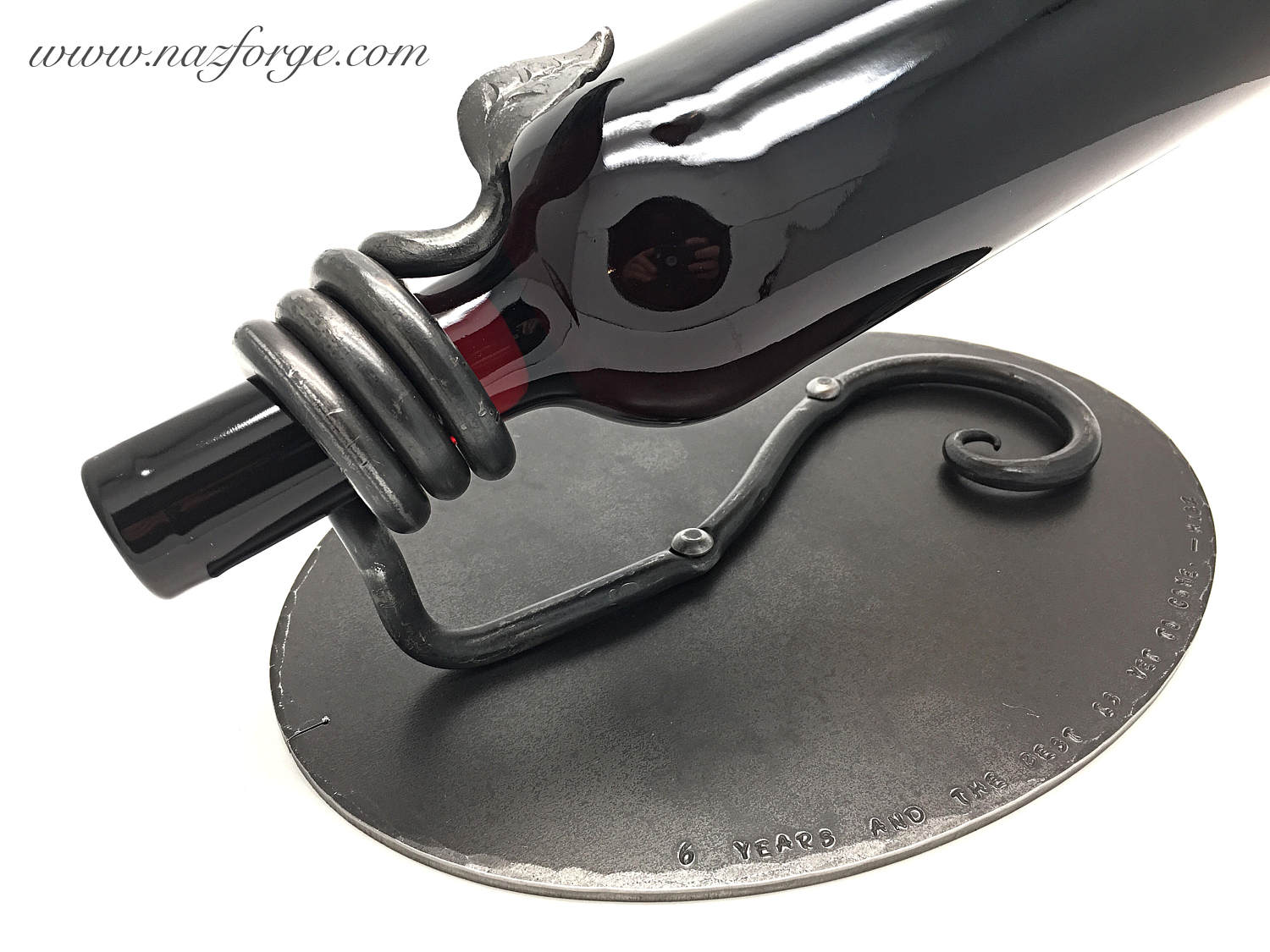 WINE RACK Hand Great 6th Wedding Iron Anniversary