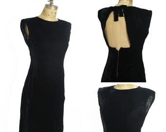 1960s Mod Velvet Dress