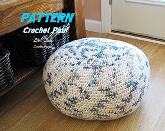 Pattern Crochet Pouf Pdf Floor cushion Patterns Crochet Pattern Pattern Pouf Ottoman Pattern