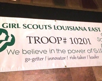 Custom Girl Scout Troop Banner