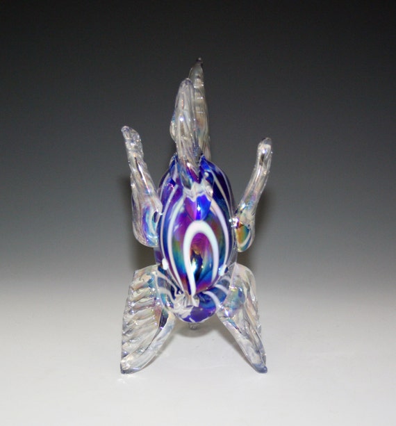 blown glass fish sculpture