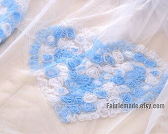 Fabricmade Cotton Linen fabric Silk Lace Trim by fabricmade