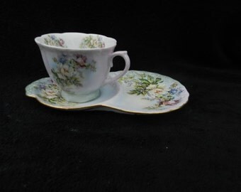 Tea and Snack Set: Hand decorated porcelain