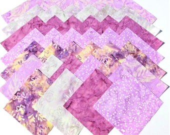 CELESTIAL BLOSSOMS BATIKS from Batik Textiles - (40) 5" rotary-cut batik squares
