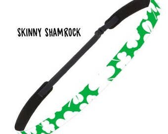 St. Patrick's Day Shamrock Adjustable NO SLIP Headband (2 styles)
