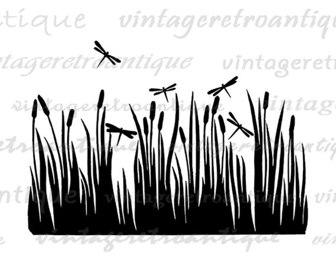 Dragonflies Printable Graphic Image Digital Download Artwork Vintage Clip Art Jpg Png Eps HQ 300dpi No.2124