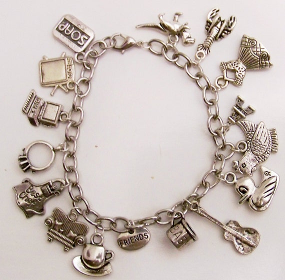 Friends TV show inspired charm bracelet TV by InspiredDesignsByRob