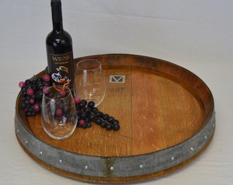 Lazy Susan Wine Barrel Top ( Free shipping )