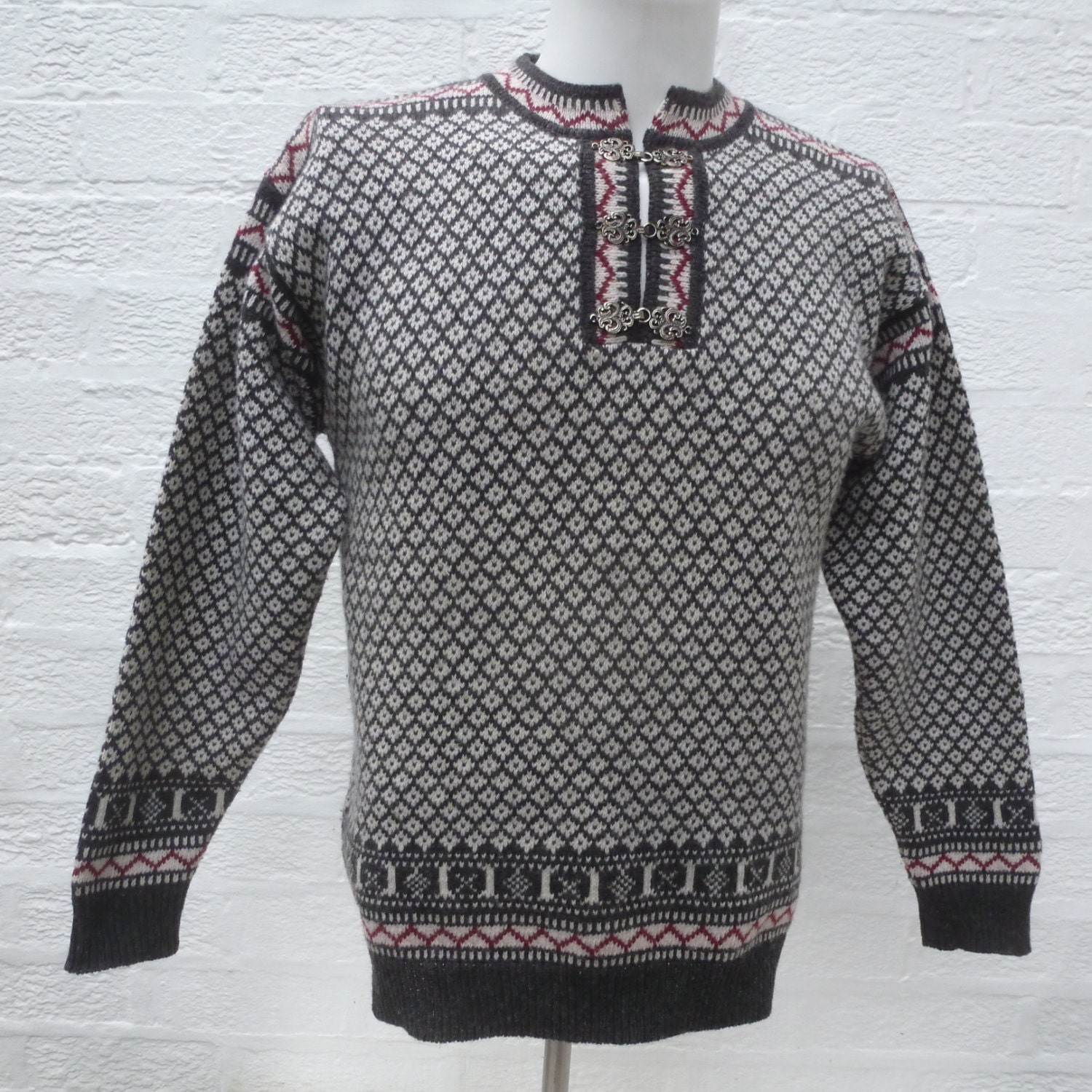 Nordic jumper icelandic sweater womens winter top wool