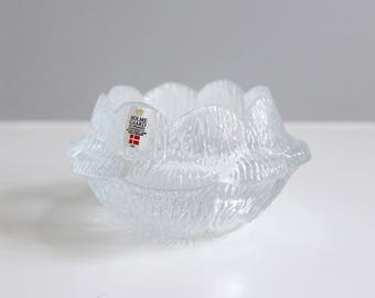 Holmegaard Copenhagen Waterlily Flower Candleholder Glass Danish Modern Sidse Werner
