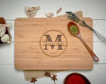 Personalized Cutting Board - Engraved Cutting Board, Custom Cutting Board, Wedding Gift, Housewarming Gift, Anniversary Gift, Engagement-05
