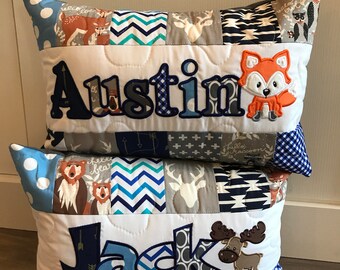 Hello bear blues personalized pillow case, 12x18 inches