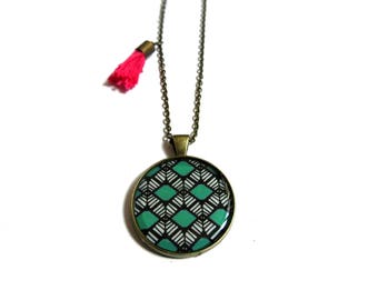 TURQUOISE NECKLACE - turquoise jewelry - blue green necklace - boho chic jewelry - boho chic necklace - copper turquoise jewelry - Ethnic
