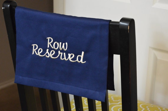 Fabric Reserved Seating Sign for Venue Auditorium Theater