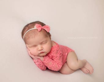 EMMIE, Newborn Rompers, Romper Set, Romper Outfit, Headband, Baby Romper, Newborn Outfit, Photo Props, Photography Props, Newborn Props